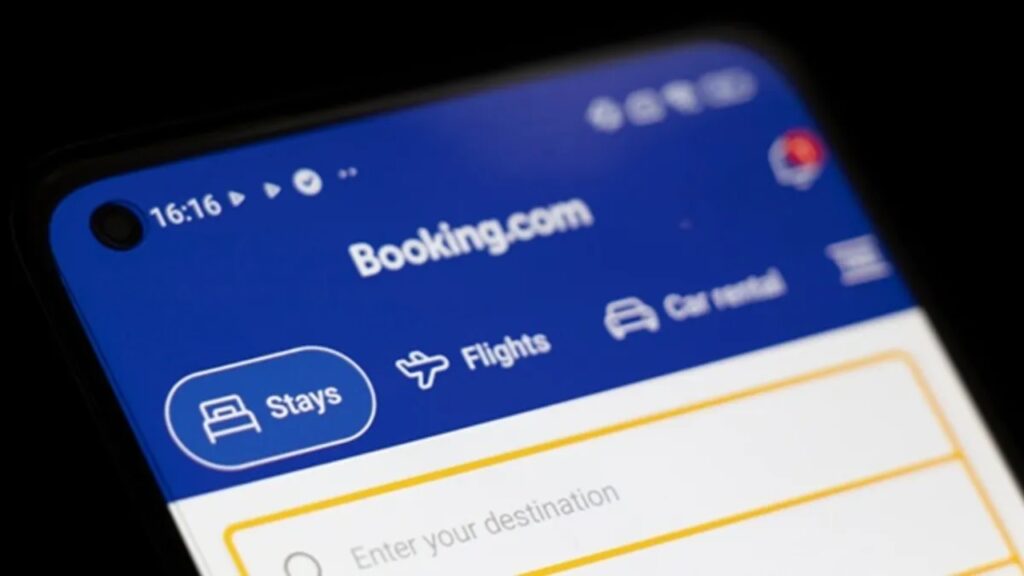 Booking.com interface