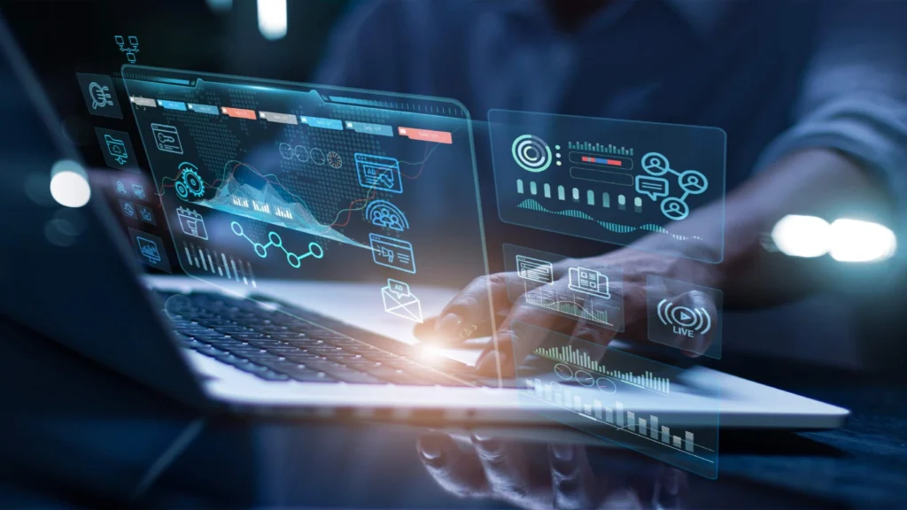 Financial cybersecurity and data analytics dashboard used in payment fraud detection and Mastercard services