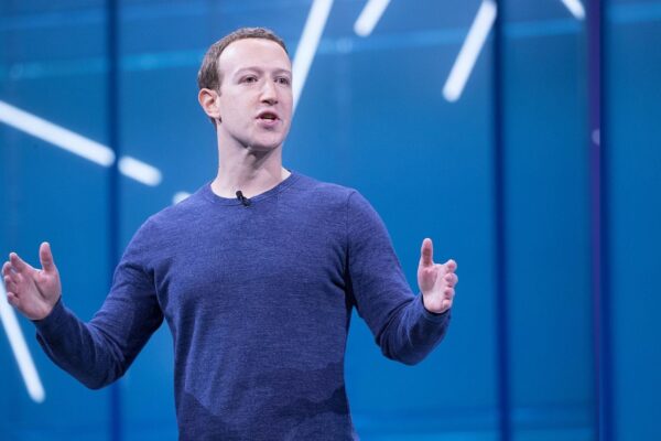 Mark zuckerburg in a presentation
