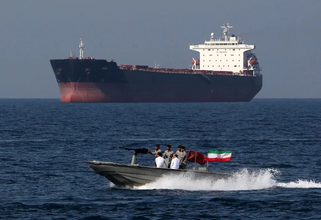 Tanker in strait of hormuz
