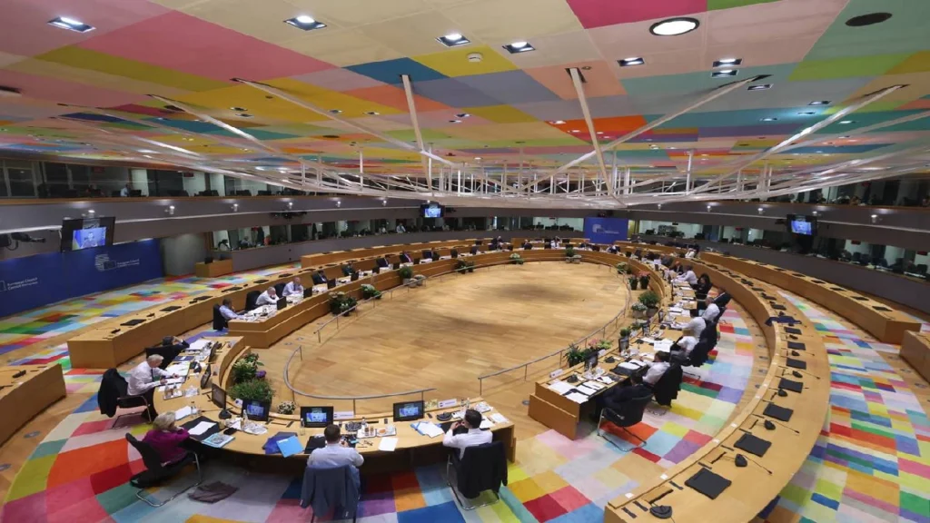 EU officials discussing trade agreements