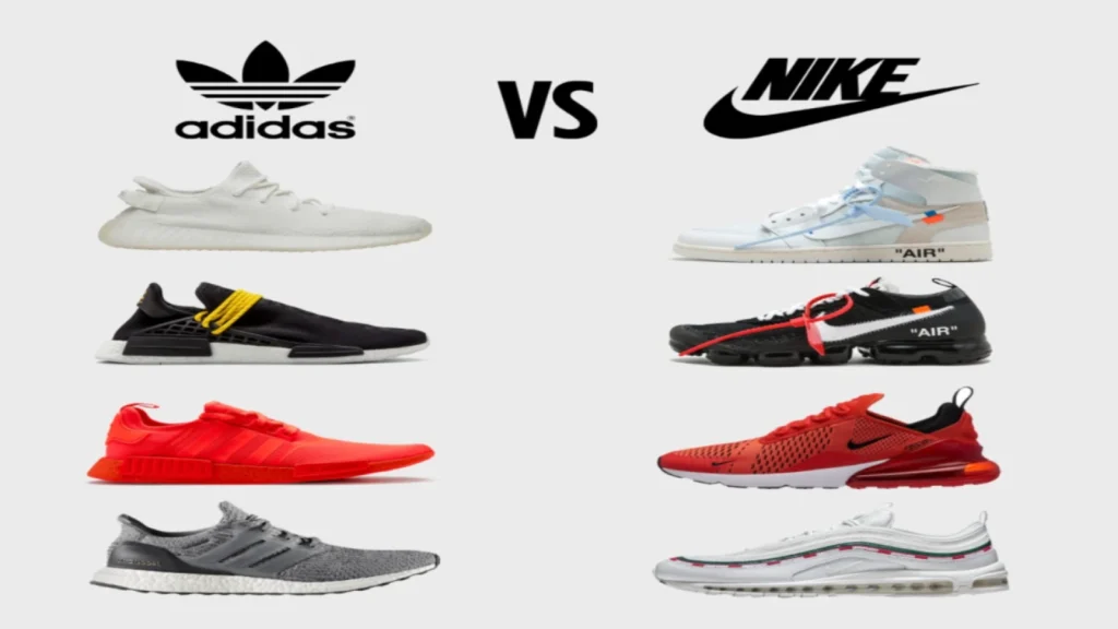 Fashion comparison of Nike bold style vs Adidas minimal design 