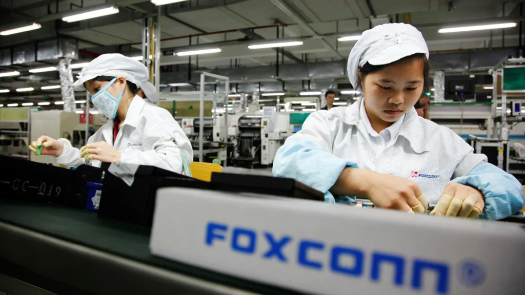Foxxcon manufacturing operations as the company expands into satellite technology