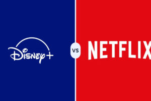 Netflix and Disney Plus logos displayed side by side