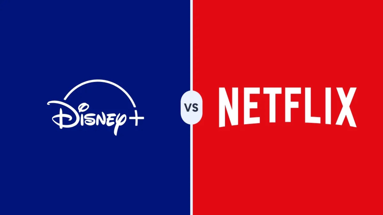 Netflix and Disney Plus logos displayed side by side