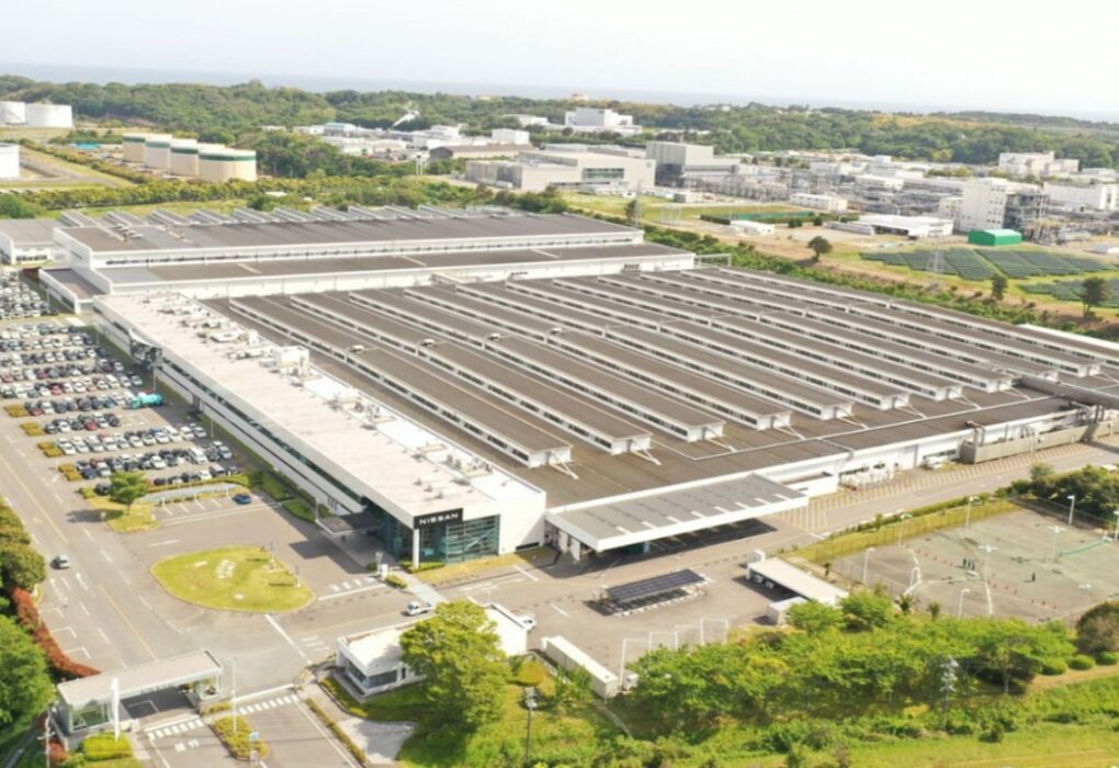 Nissan automotive factory production line in Europe showing industrial manufacturing operations