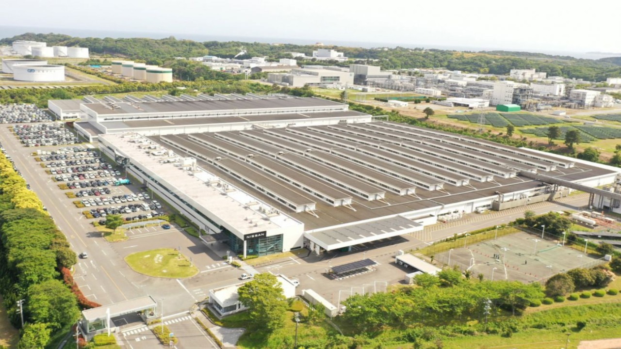 Nissan automotive factory production line in Europe showing industrial manufacturing operations