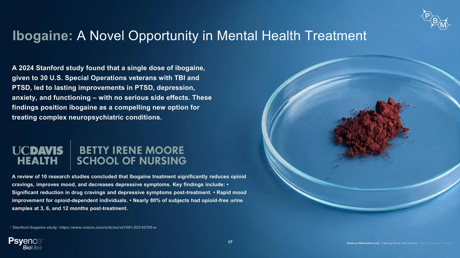 Psyence BioMed Secures Exclusive U.S. Ibogaine License